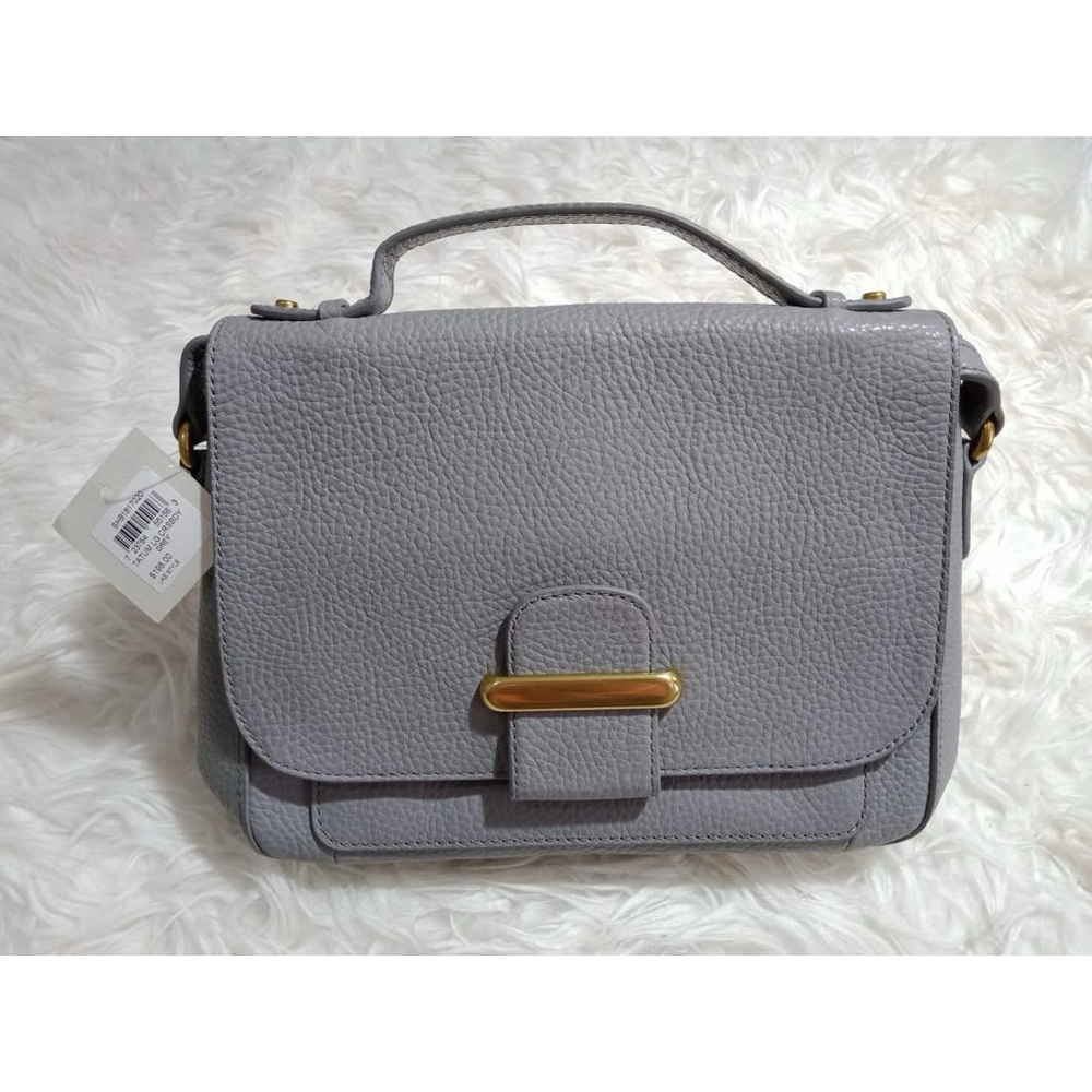 FOSSIL Gray Leather Handbag